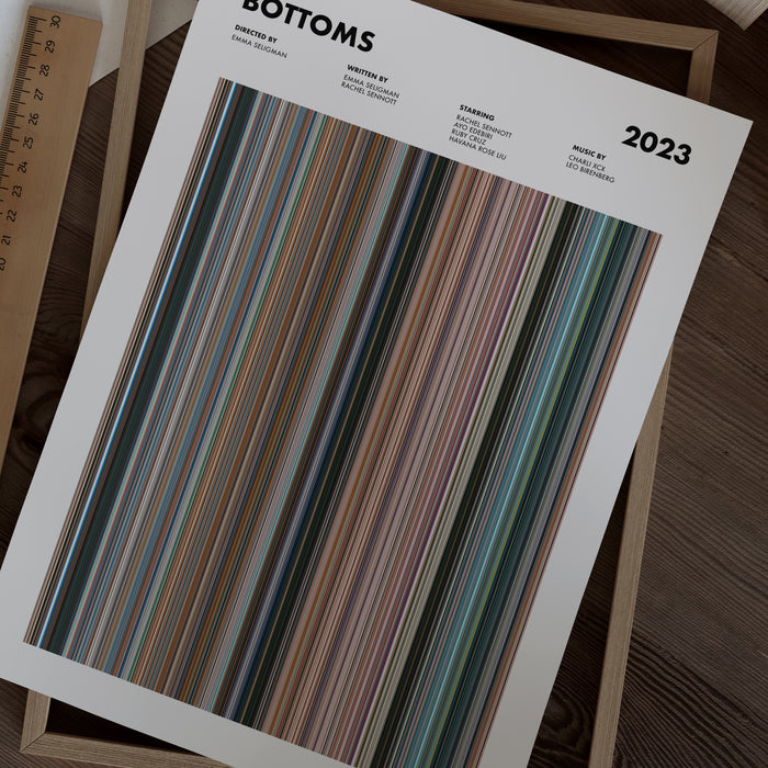 Bottoms Movie Barcode Poster