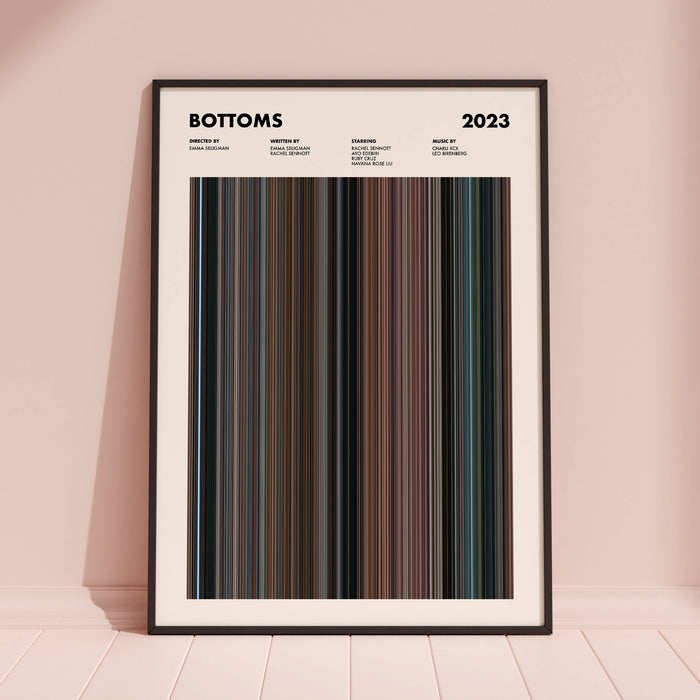 Bottoms Movie Barcode Poster