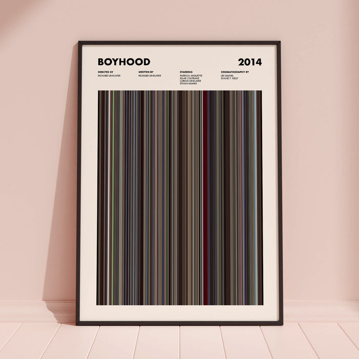 Boyhood Movie Barcode Movie Barcode Poster