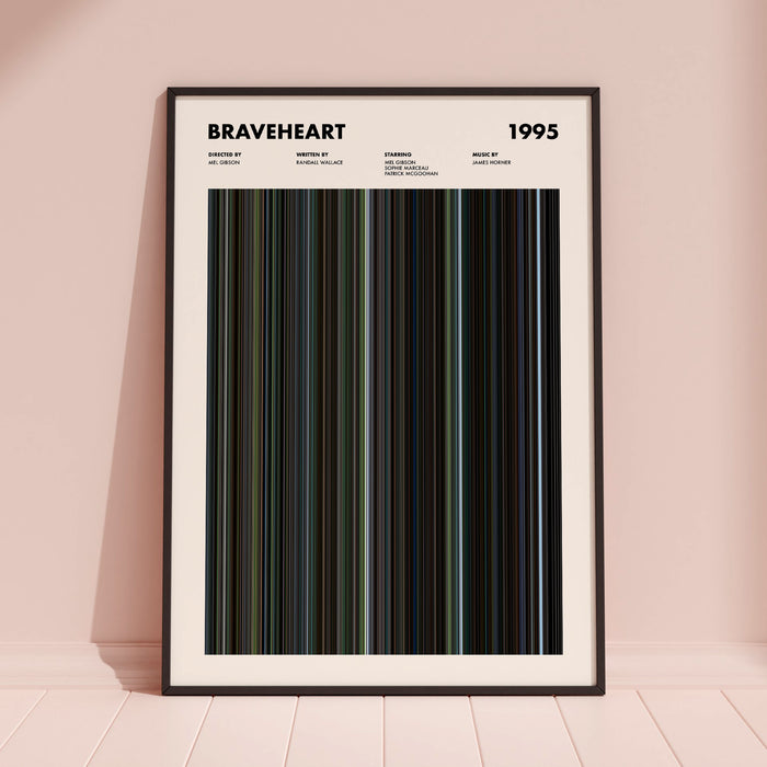 Braveheart Movie Barcode Poster