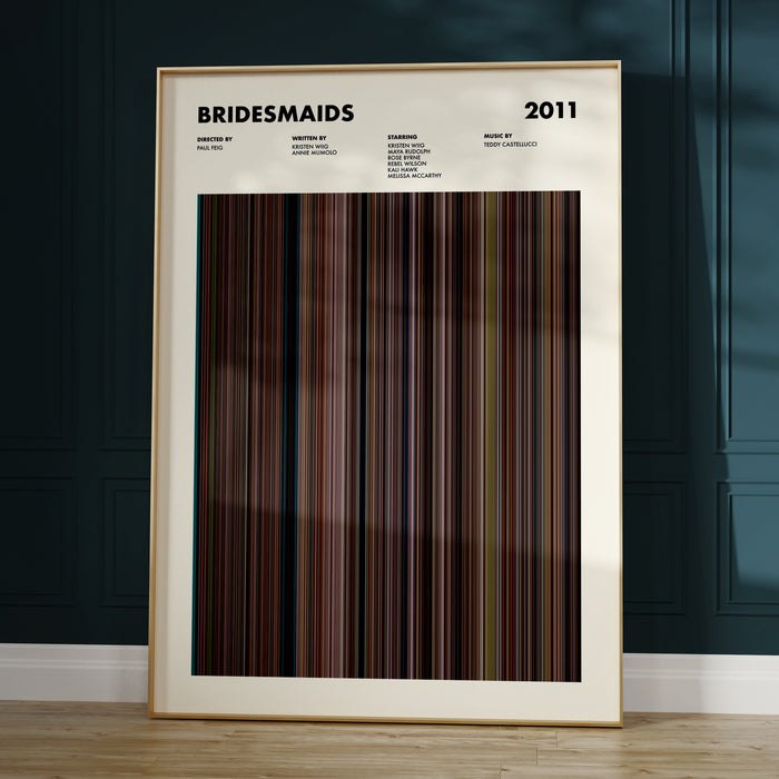 Bridesmaids Movie Barcode Poster