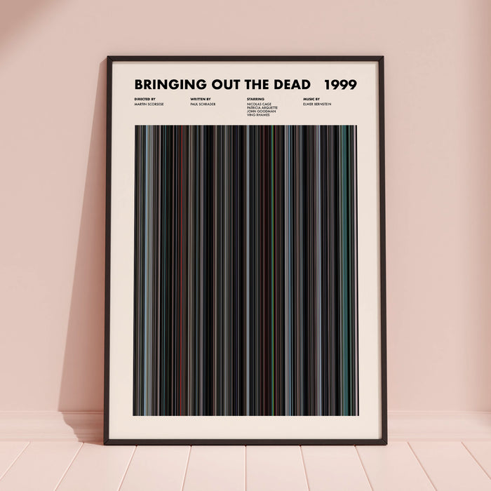 Bringing Out The Dead Movie Barcode Poster