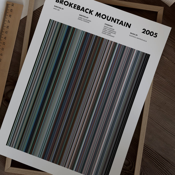 Brokeback Mountain Movie Barcode Poster
