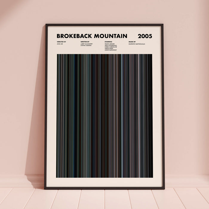 Brokeback Mountain Movie Barcode Poster
