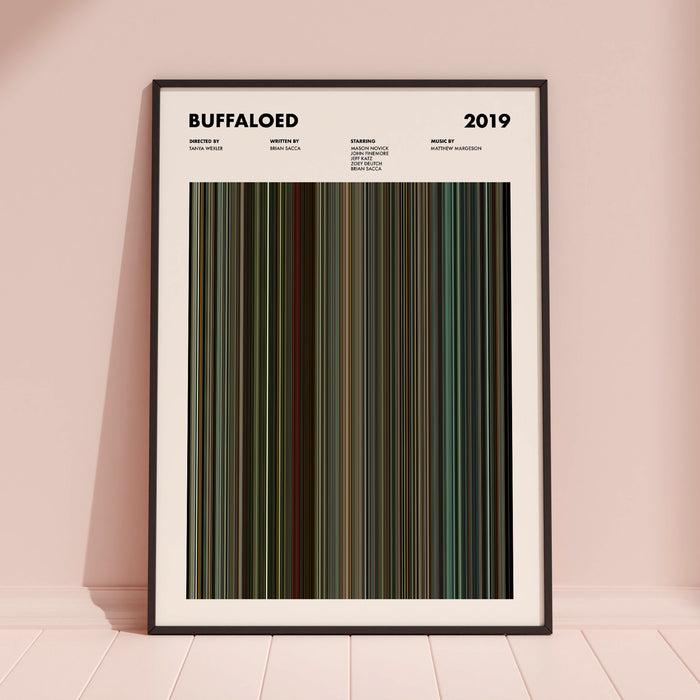 Buffaloed Movie Barcode Poster