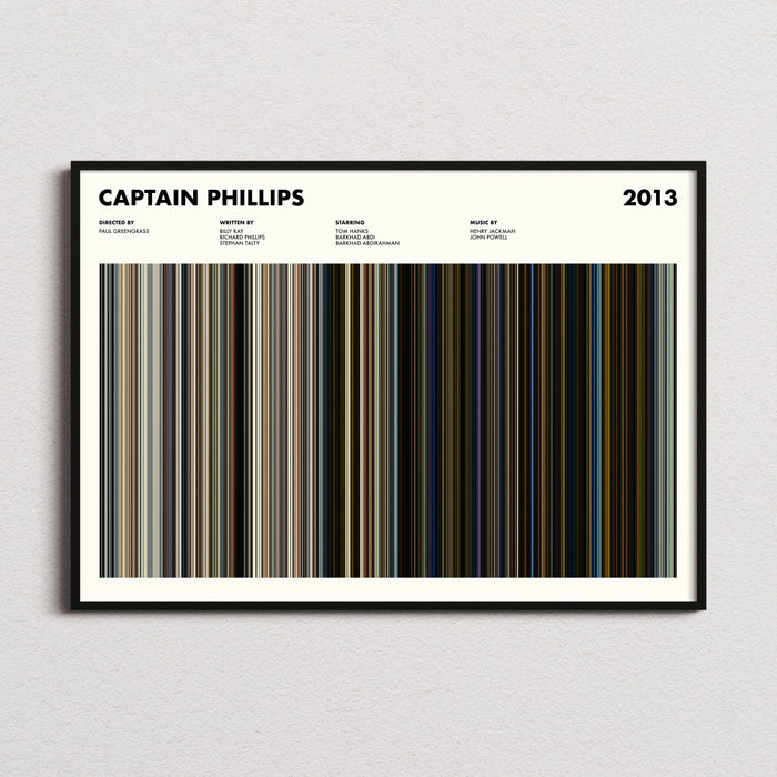 Captain Phillips Movie Barcode Poster