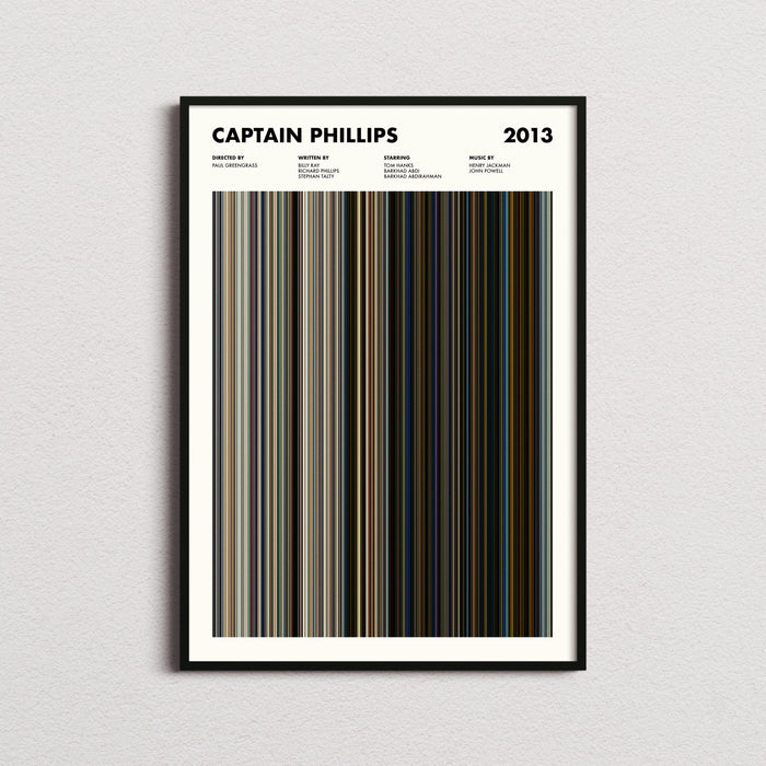 Captain Phillips Movie Barcode Poster