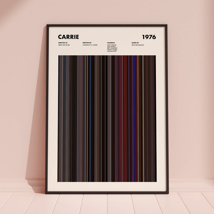 Carrie Movie Barcode Movie Barcode Poster