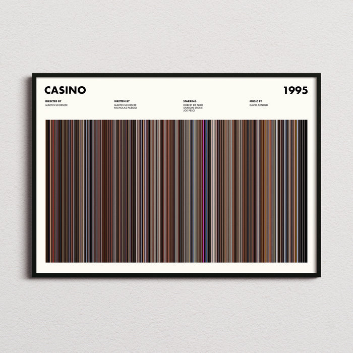 Casino Movie Barcode Poster