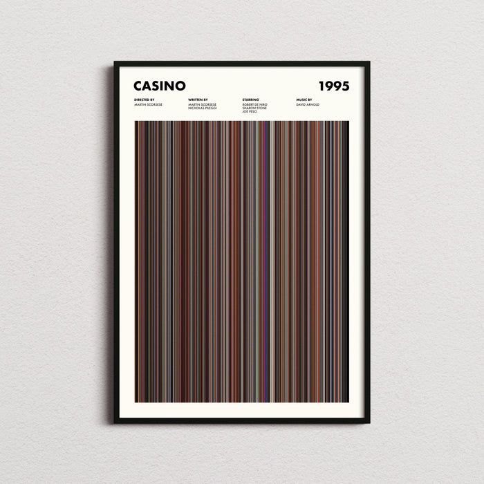 Casino Movie Barcode Poster