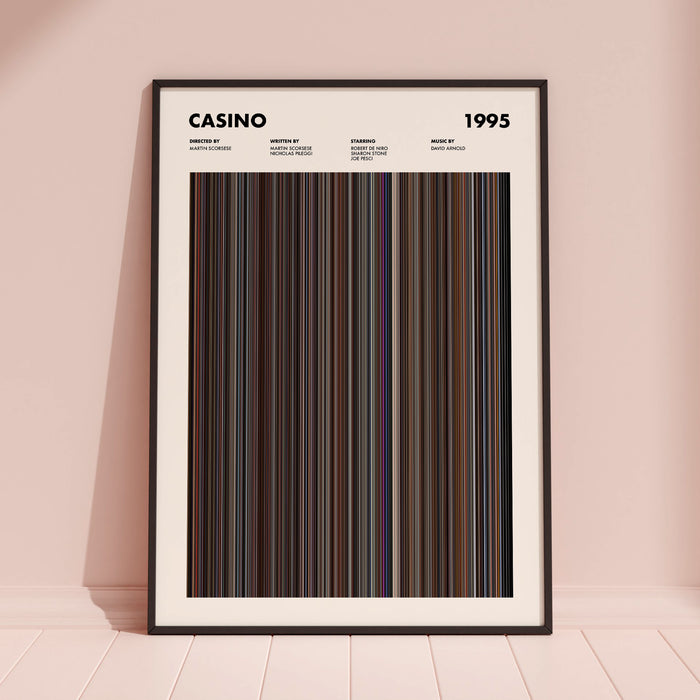 Casino Movie Barcode Poster