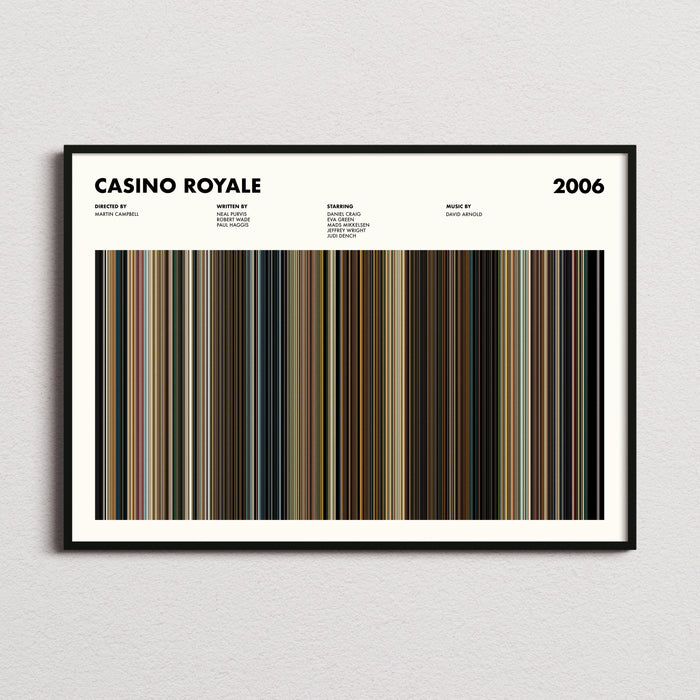 Casino Royale Movie Barcode Poster