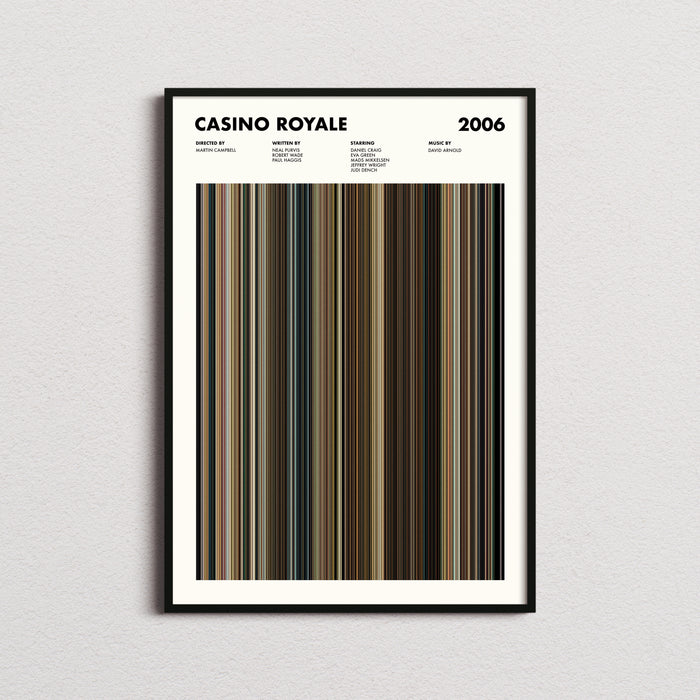 Casino Royale Movie Barcode Poster
