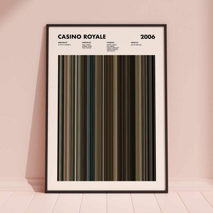 Casino Royale Movie Barcode Poster