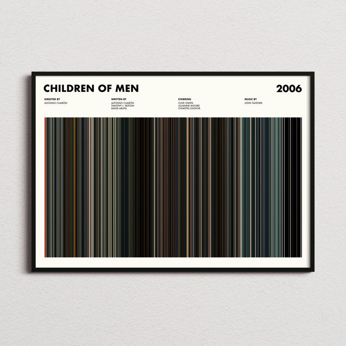 Children of Men Movie Barcode Poster