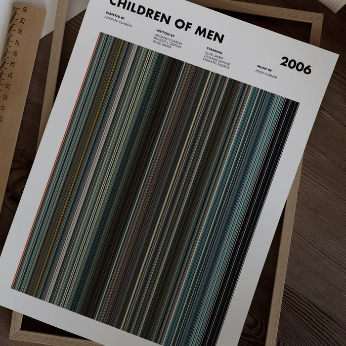 Children of Men Movie Barcode Poster