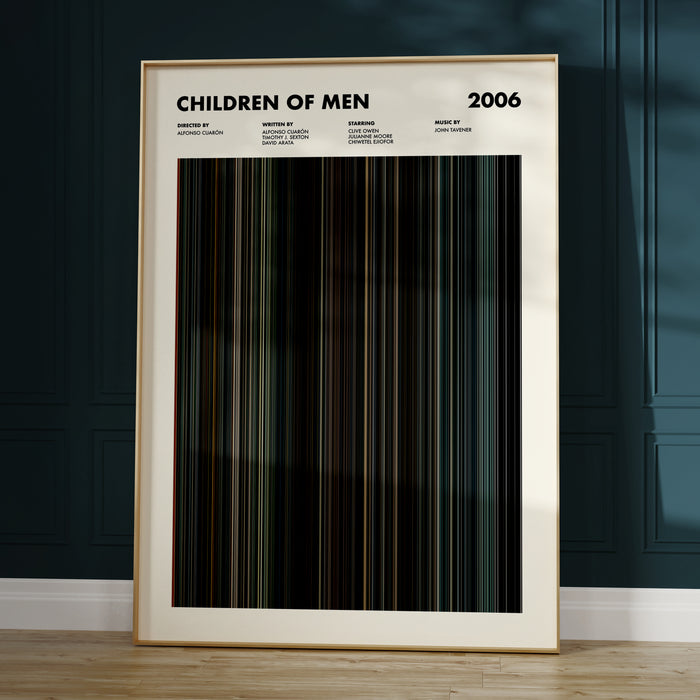 Children of Men Movie Barcode Poster