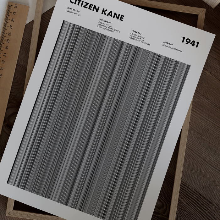 Citizen Kane Movie Barcode Poster