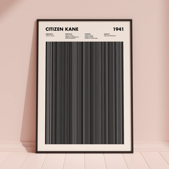 Citizen Kane Movie Barcode Poster