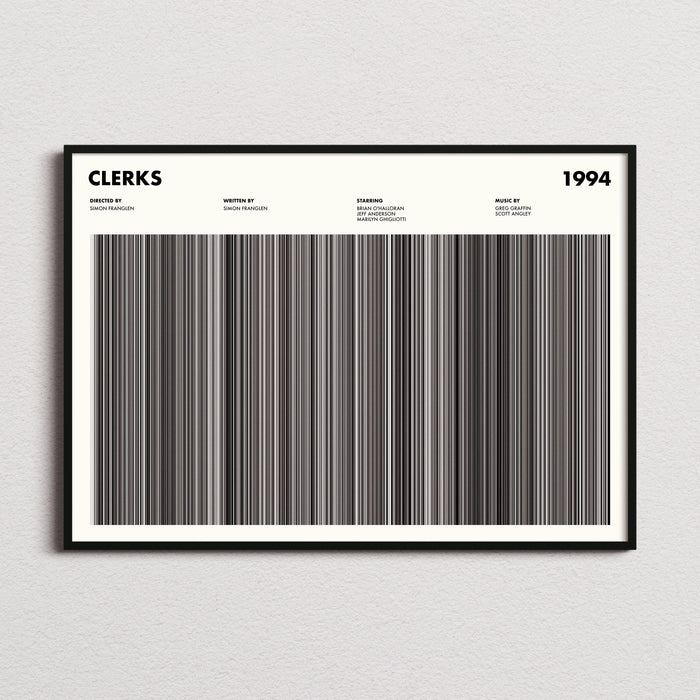 Clerks Movie Barcode Poster