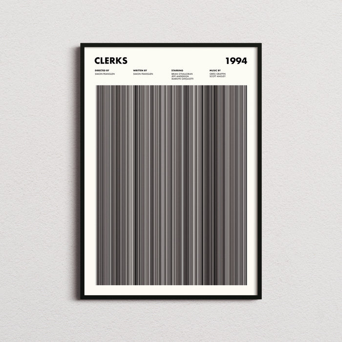 Clerks Movie Barcode Poster