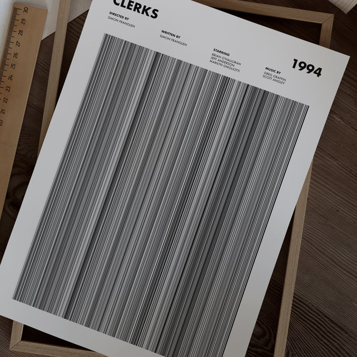 Clerks Movie Barcode Poster