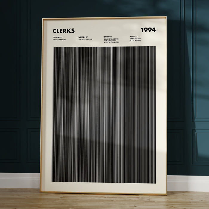 Clerks Movie Barcode Poster