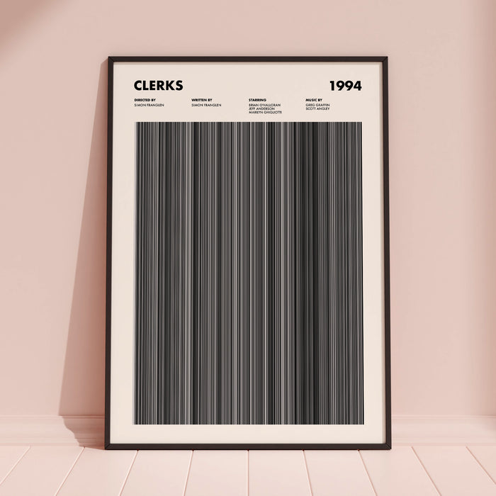 Clerks Movie Barcode Poster