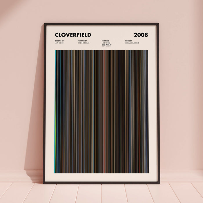 Cloverfield Movie Barcode Poster