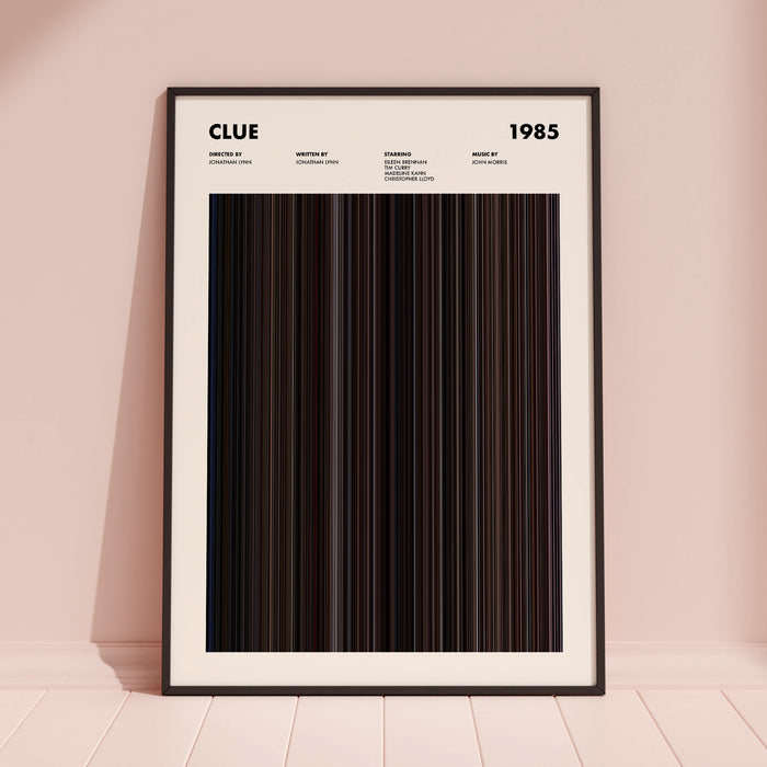 Clue Movie Barcode Poster