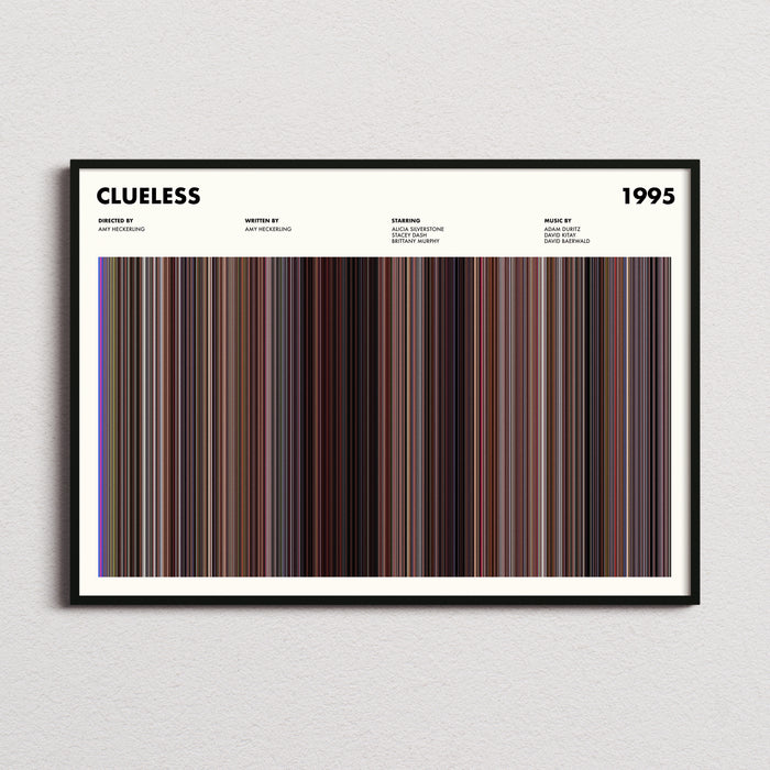 Clueless Movie Barcode Poster