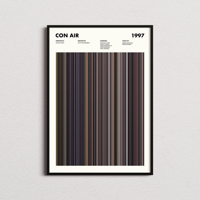 Con Air Movie Barcode Movie Barcode Poster