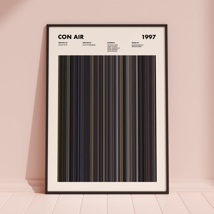 Con Air Movie Barcode Movie Barcode Poster
