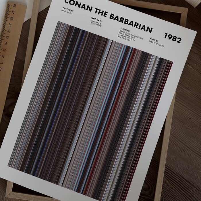 Conan the Barbarian Movie Barcode Poster