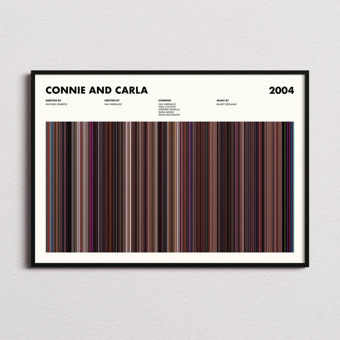 Connie and Carla Movie Barcode Poster