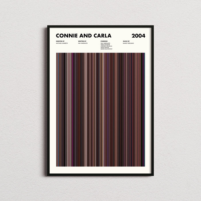 Connie and Carla Movie Barcode Poster