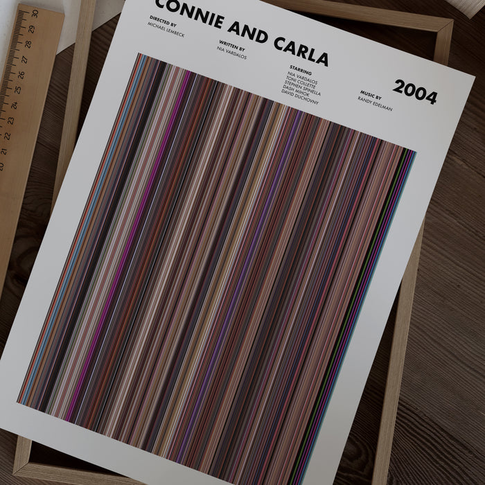 Connie and Carla Movie Barcode Poster