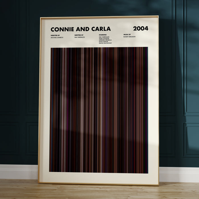 Connie and Carla Movie Barcode Poster