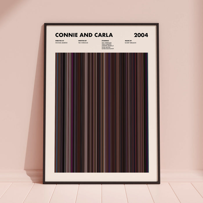 Connie and Carla Movie Barcode Poster