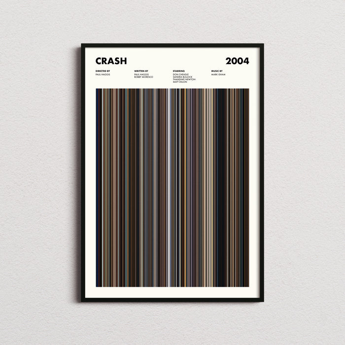Crash (2004) Movie Barcode Poster