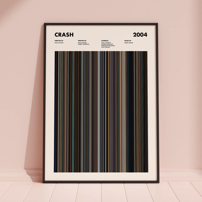 Crash (2004) Movie Barcode Poster