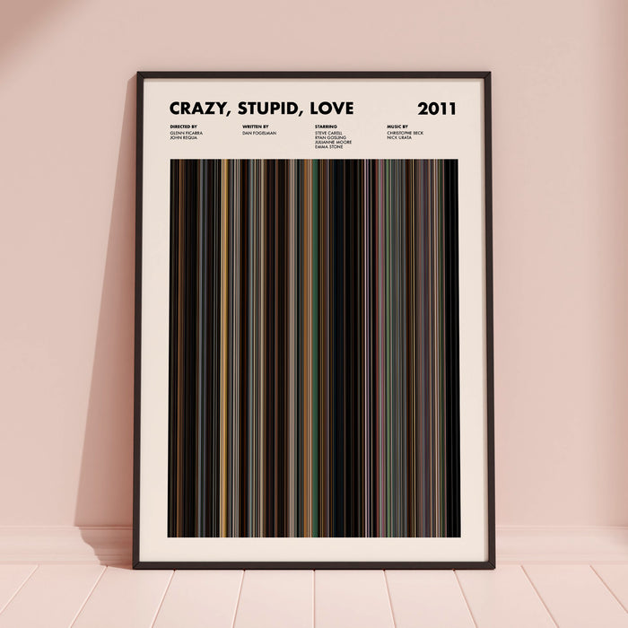 Crazy Stupid Love Movie Barcode Poster