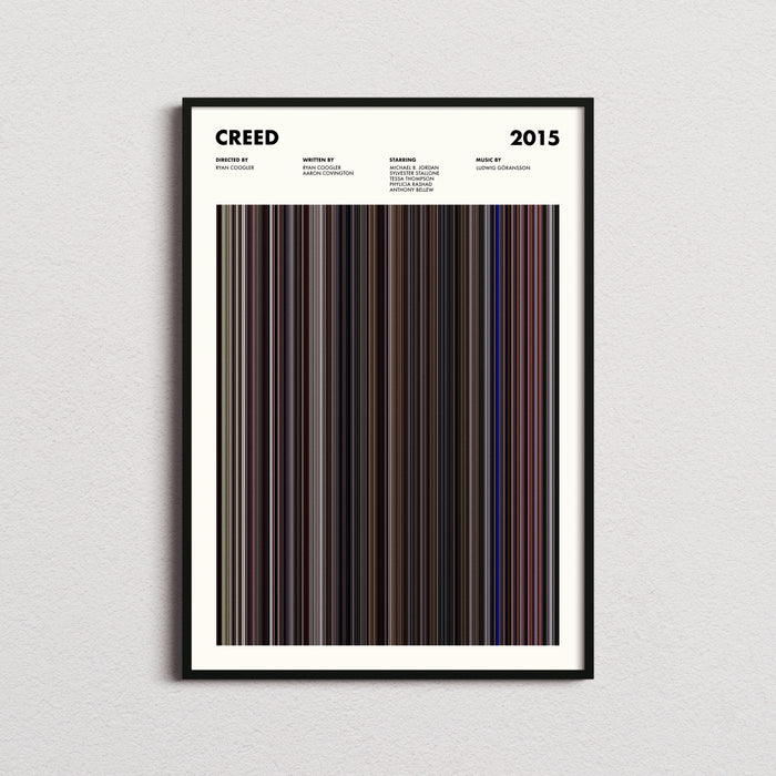 Creed Movie Barcode Movie Barcode Poster