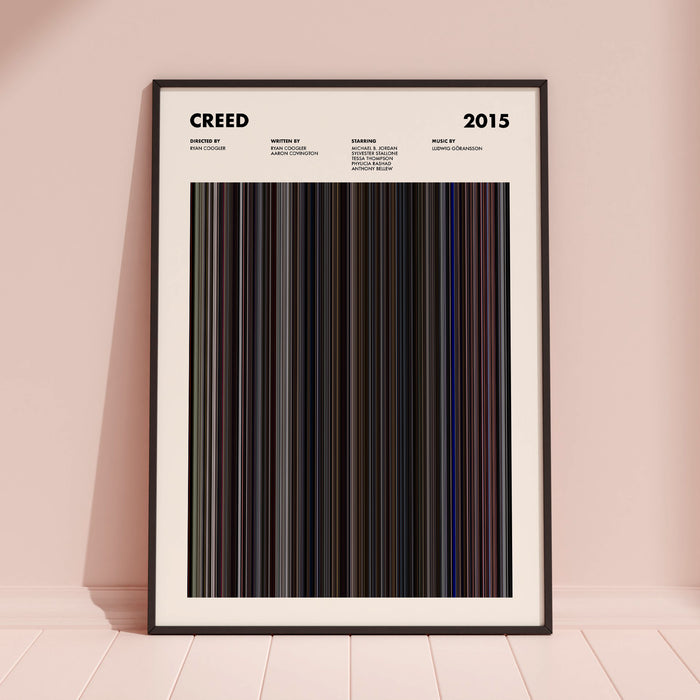 Creed Movie Barcode Movie Barcode Poster