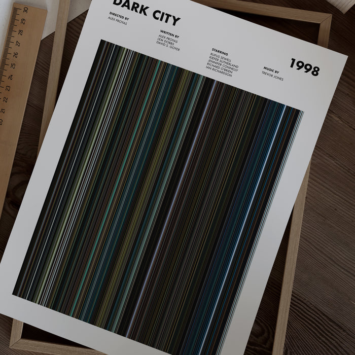 Dark City Movie Barcode Poster