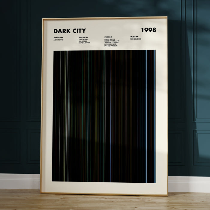 Dark City Movie Barcode Poster
