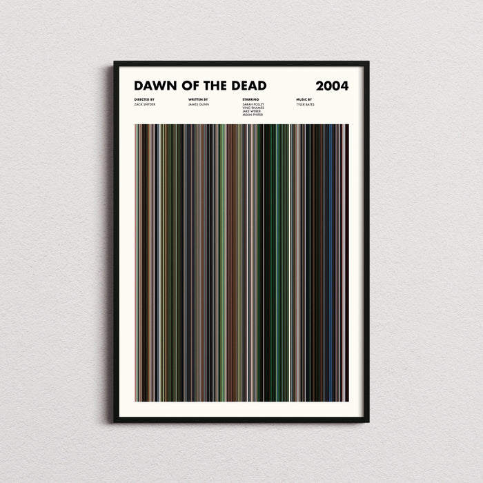 Dawn of the Dead Movie Barcode Poster