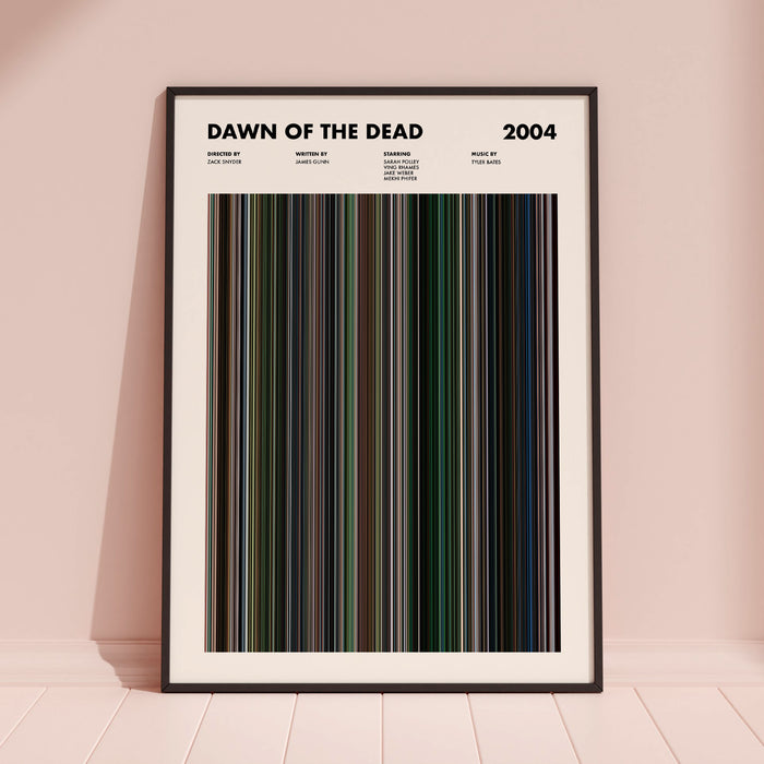 Dawn of the Dead Movie Barcode Poster