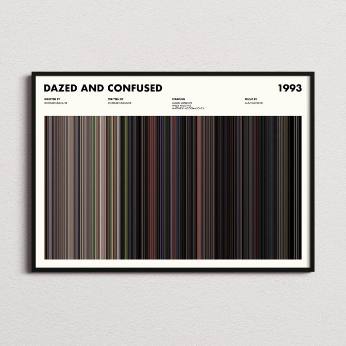 Dazed And Confused Movie Barcode Poster