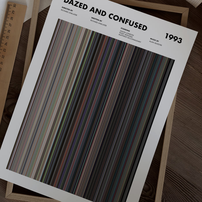 Dazed And Confused Movie Barcode Poster